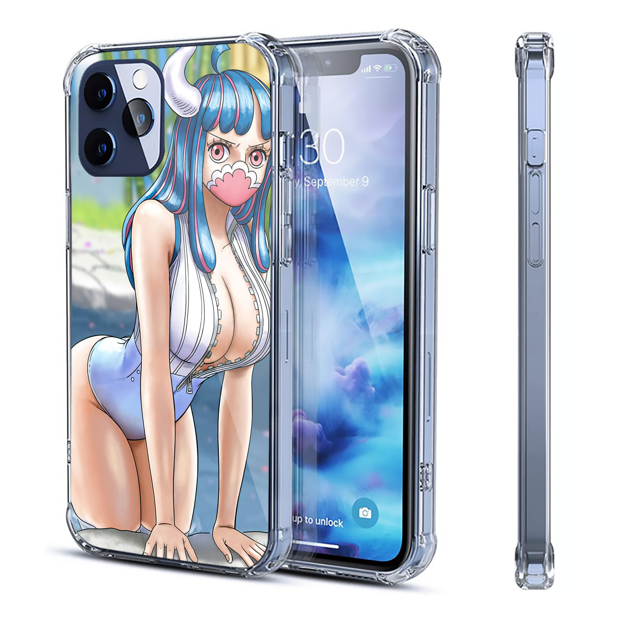 （画像用） ワンピース ONE PIECE 【iPhone 12シリーズ対応】透明スマホケース（クリアソフトケース）